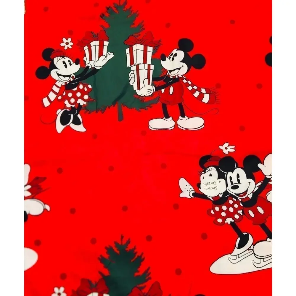 Disney❤️Christmas 14 Pieces Curtain & Bath Rug Set